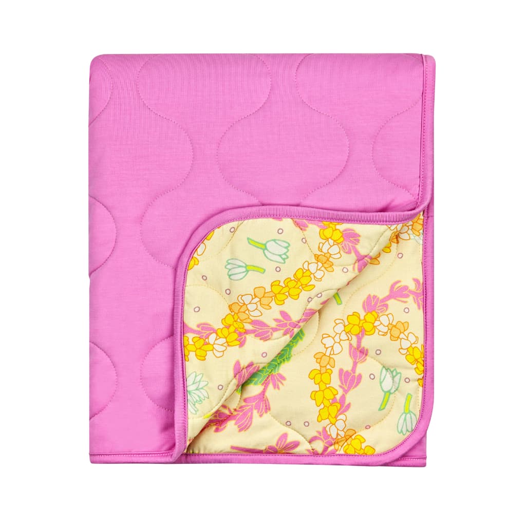 Lei Day In Sand Quilted Bamboo Blanket