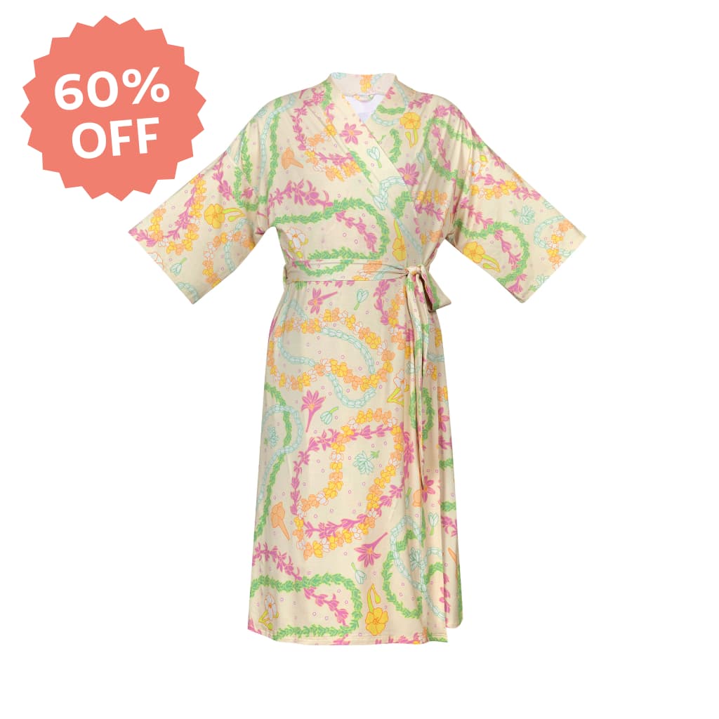 Lei Day in Sand Bamboo Mama Robe