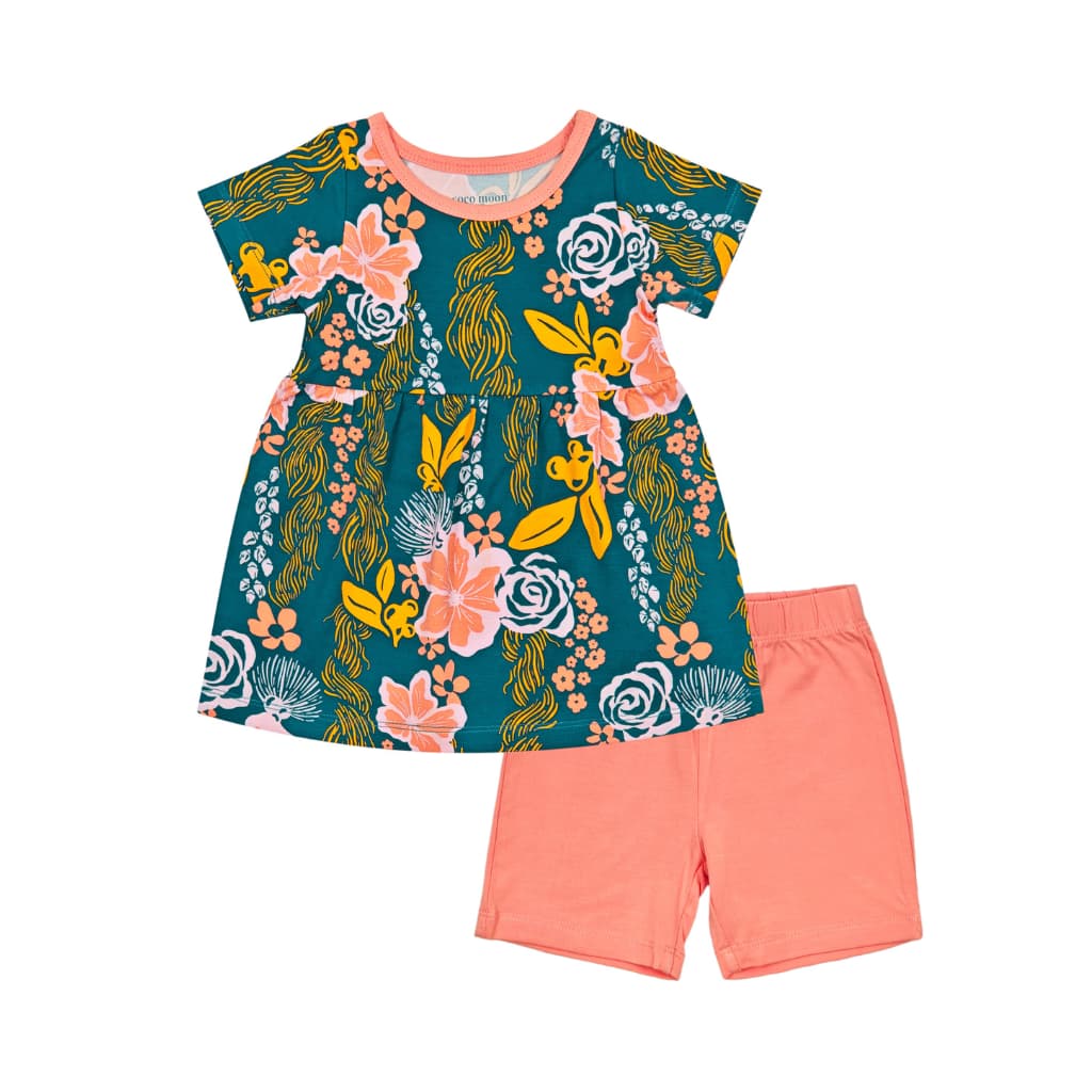Lā Lei Short Sleeve Top and Short Set