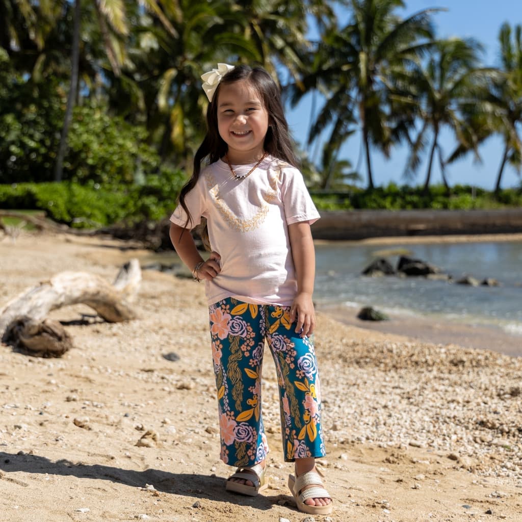 Lā Lei Bamboo Keiki Wide-Leg Pants