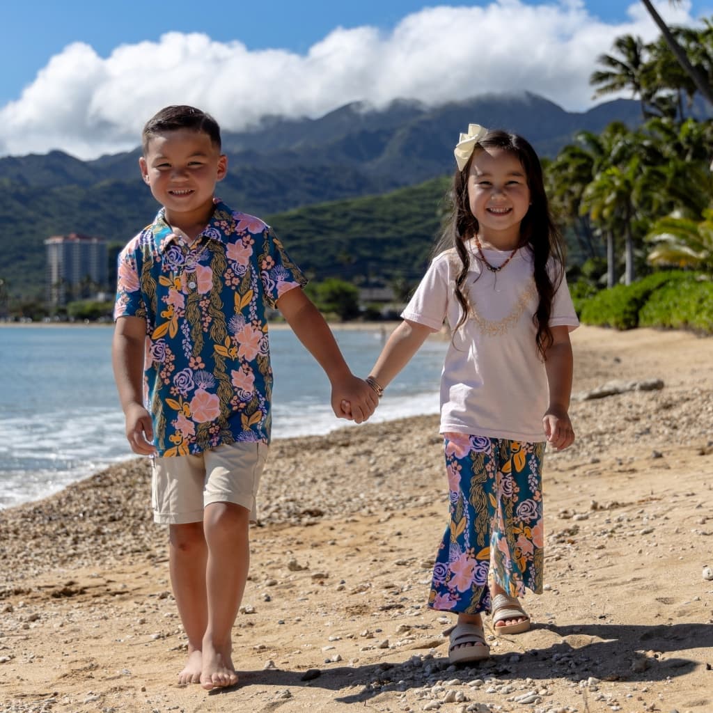 Lā Lei Bamboo Keiki Wide-Leg Pants