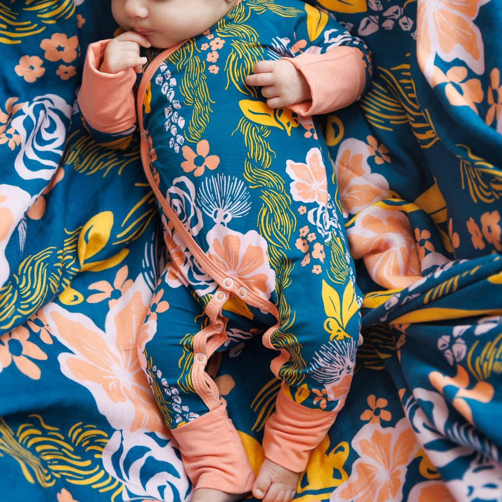Lā Lei Bamboo Newborn Coverall