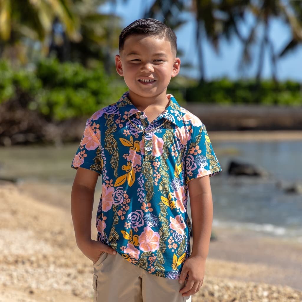 Lā Lei Bamboo Polo Shirt