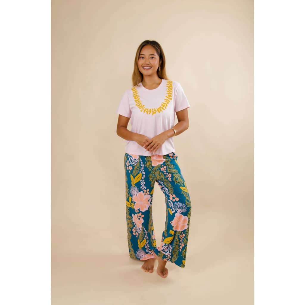 Lā Lei Women's Bamboo Wide-Leg Pants