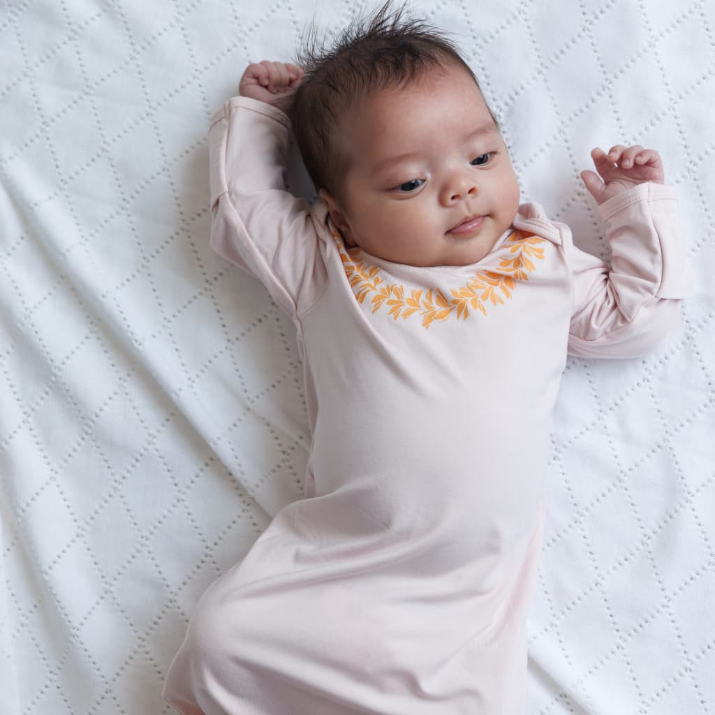 Lei Pua Melia Bamboo Layette Gown