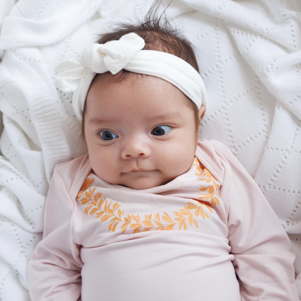 Lei Pua Melia Bamboo Layette Gown