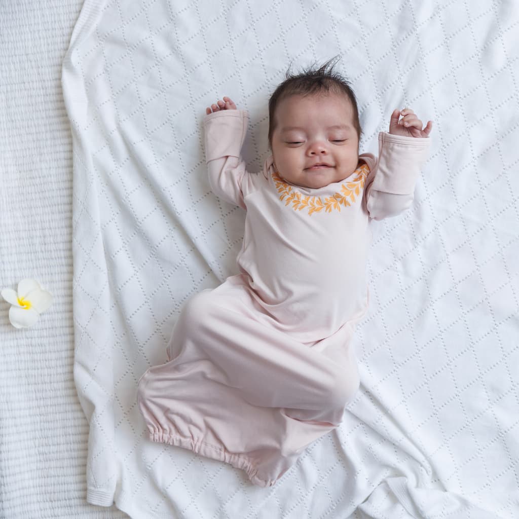 Lei Pua Melia Bamboo Layette Gown