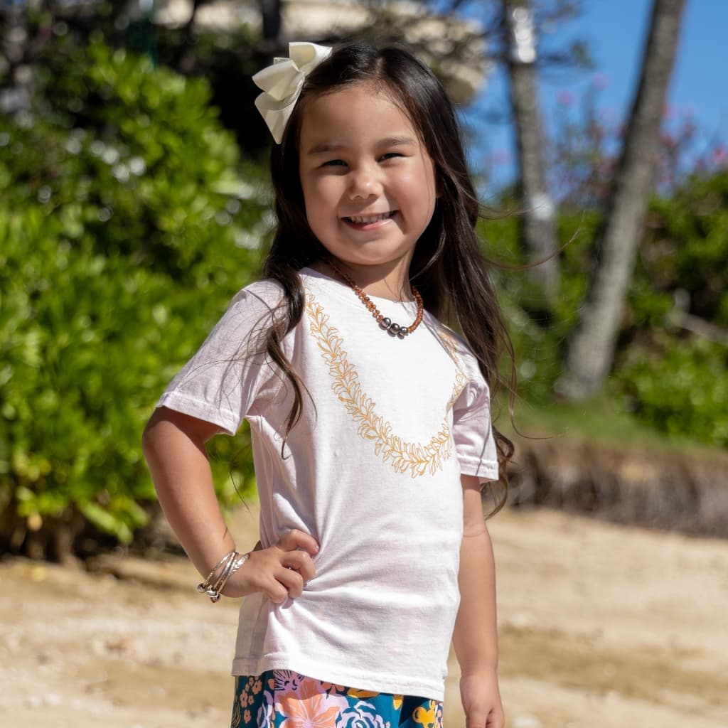 Lei Pua Melia Keiki Tee