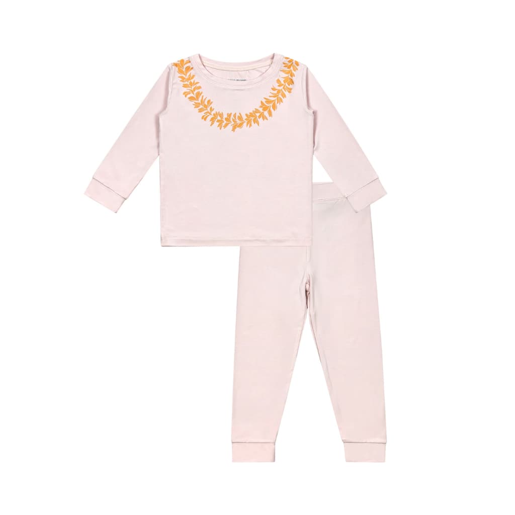 Lei Pua Melia Long Bamboo Pajamas
