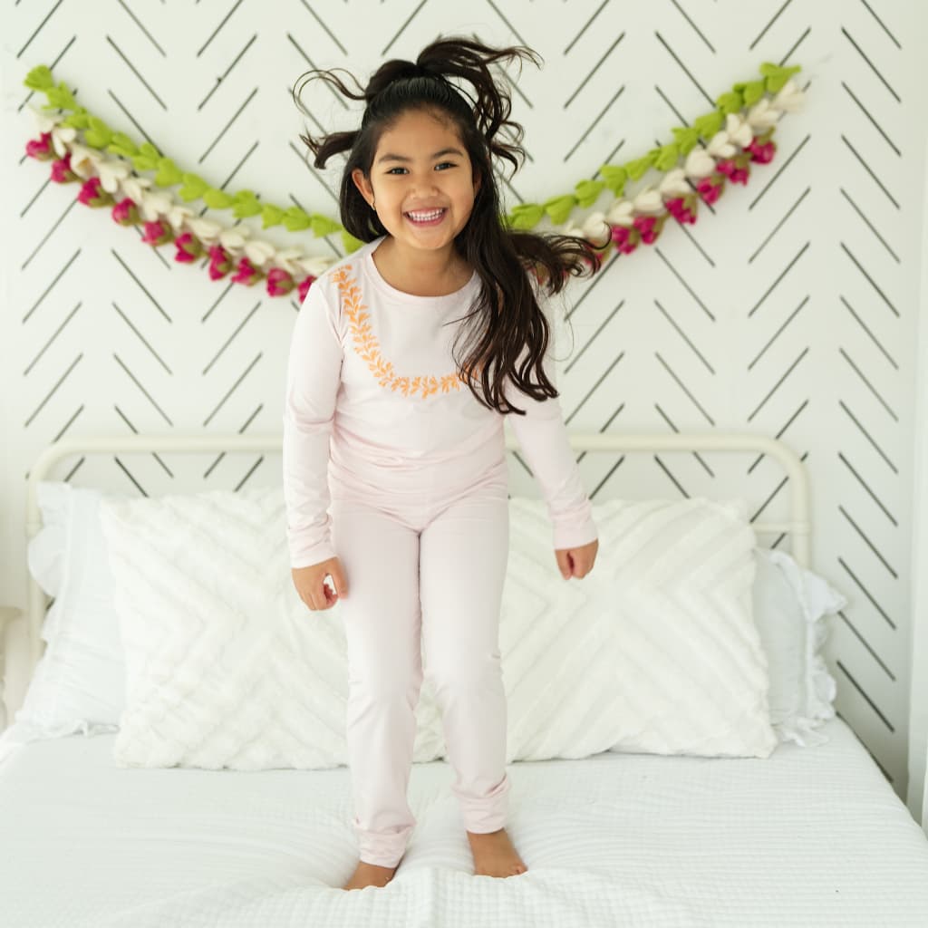 Lei Pua Melia Long Bamboo Pajamas