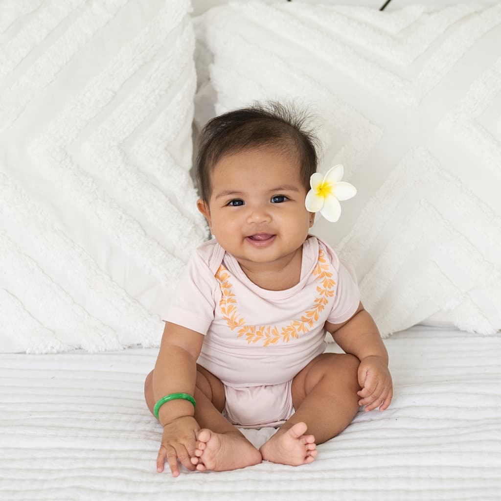 Lei Pua Melia Bamboo Onesie