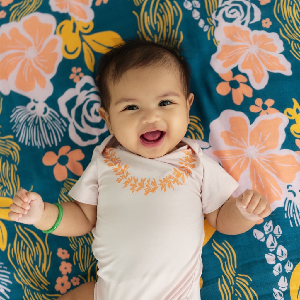 Lei Pua Melia Bamboo Onesie