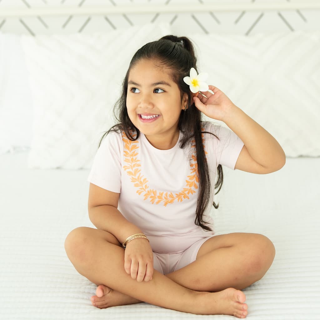 Lei Pua Melia Short Bamboo Pajamas