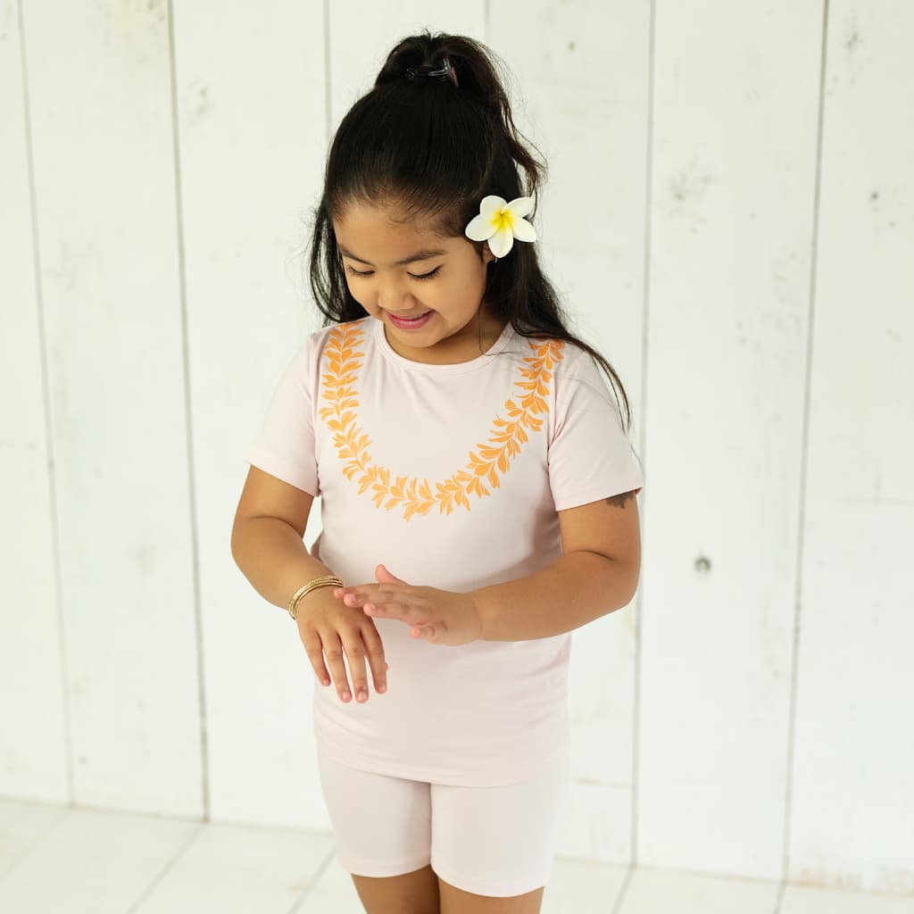 Lei Pua Melia Short Bamboo Pajamas
