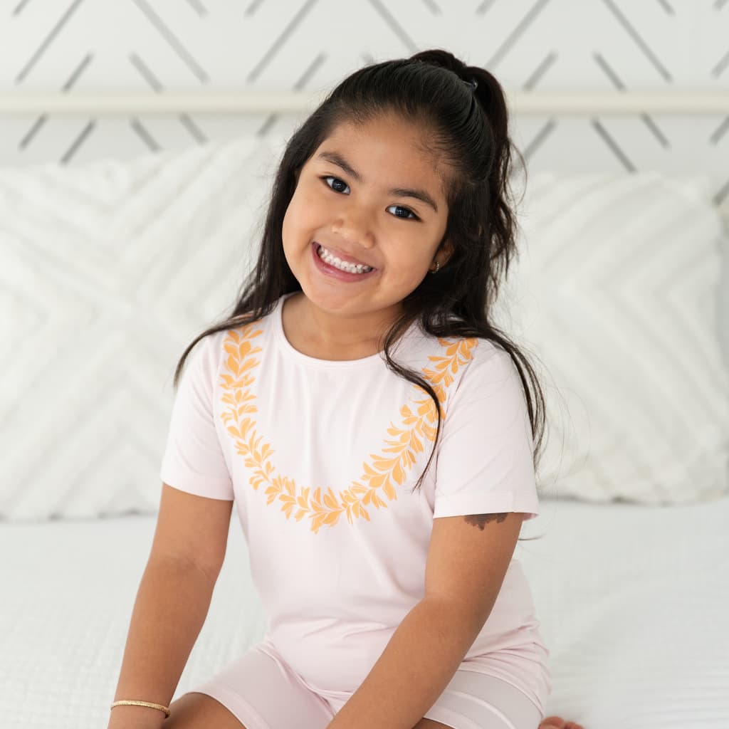 Lei Pua Melia Short Bamboo Pajamas