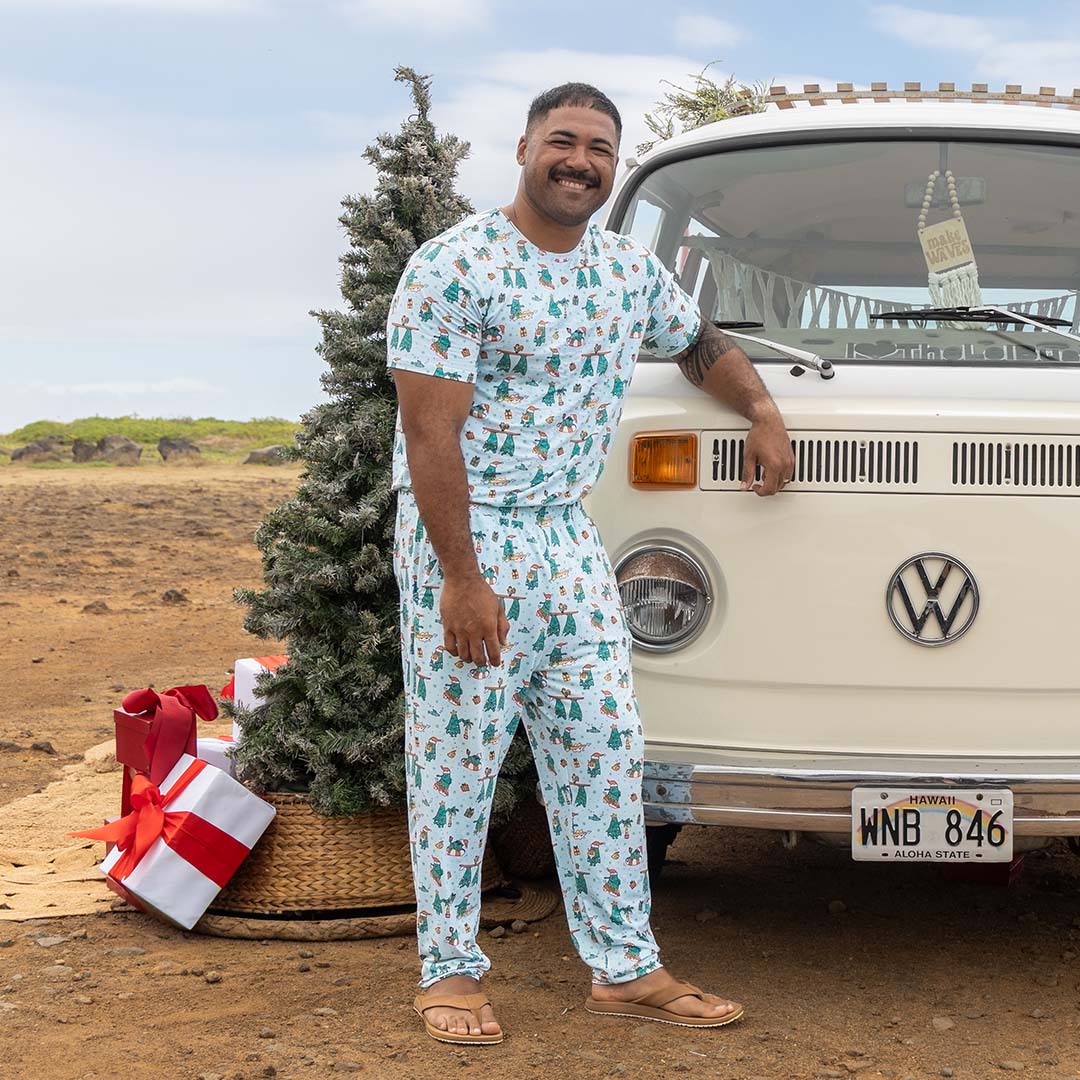 Mistle-Toes On The Nose Men's Bamboo Pajamas