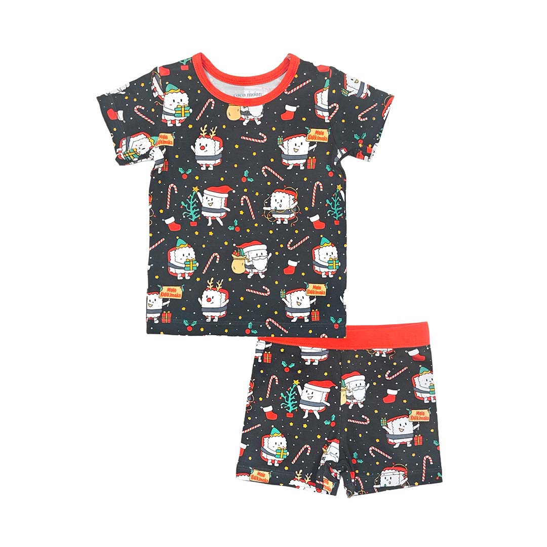 Merry Musubi Short Bamboo Pajamas