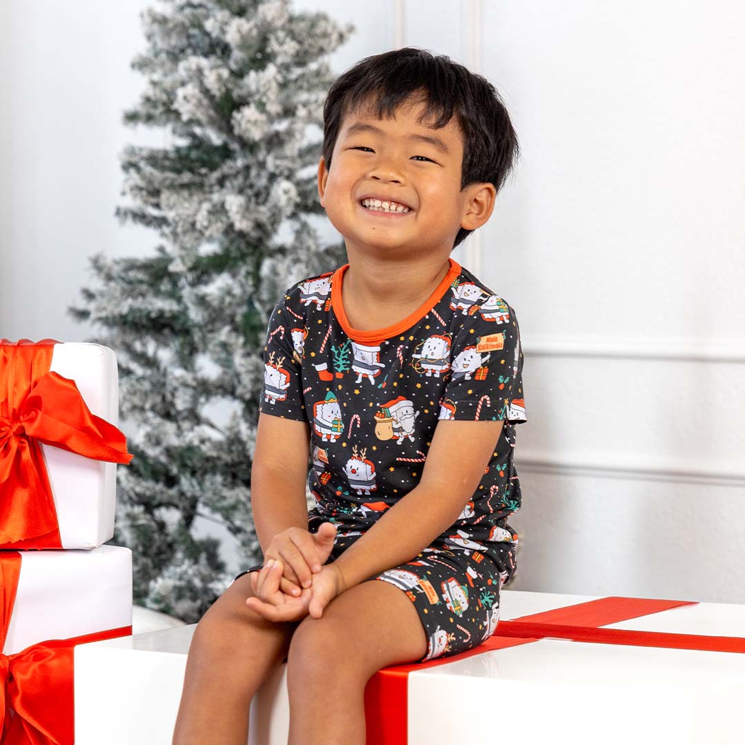 Merry Musubi Short Bamboo Pajamas