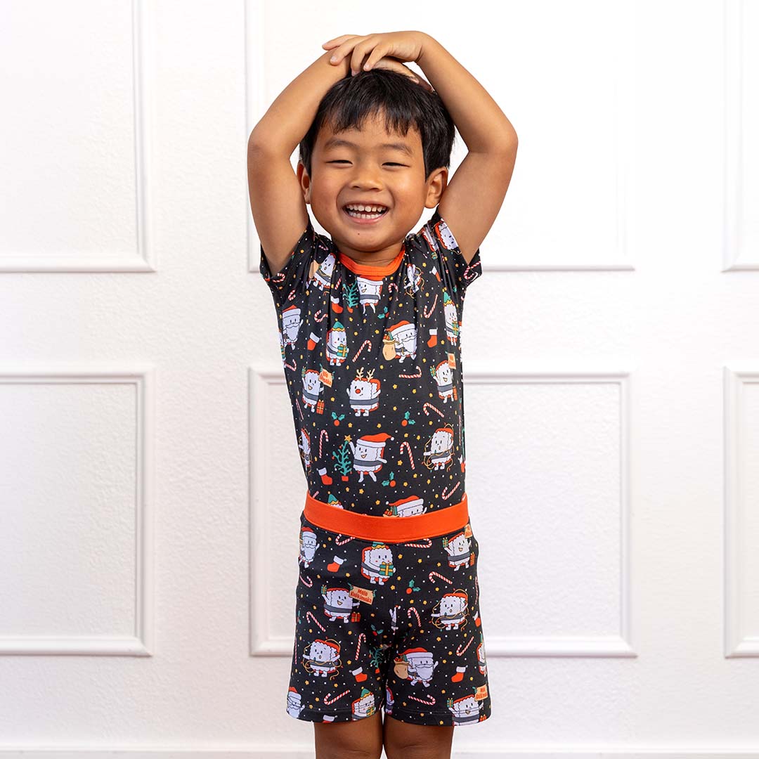 Merry Musubi Short Bamboo Pajamas