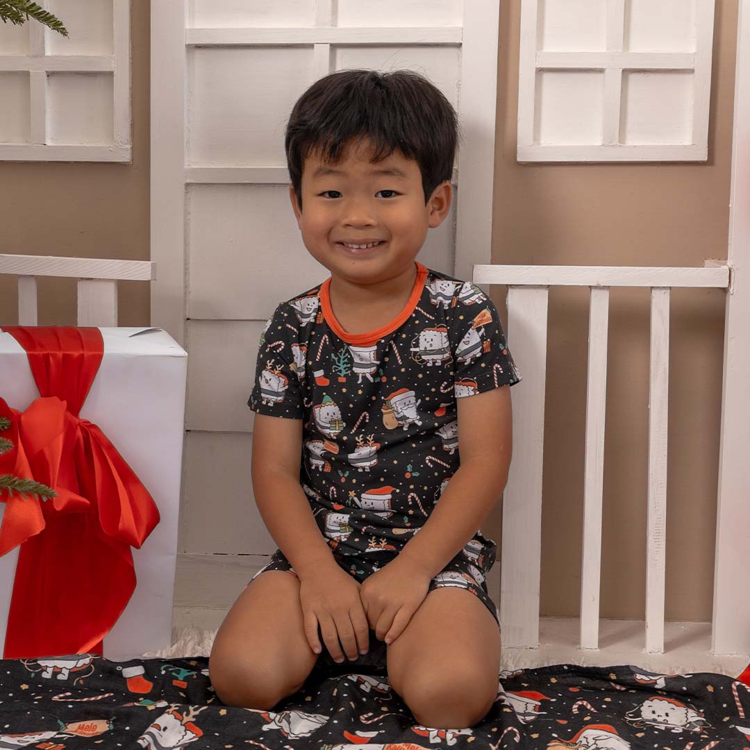Merry Musubi Short Bamboo Pajamas