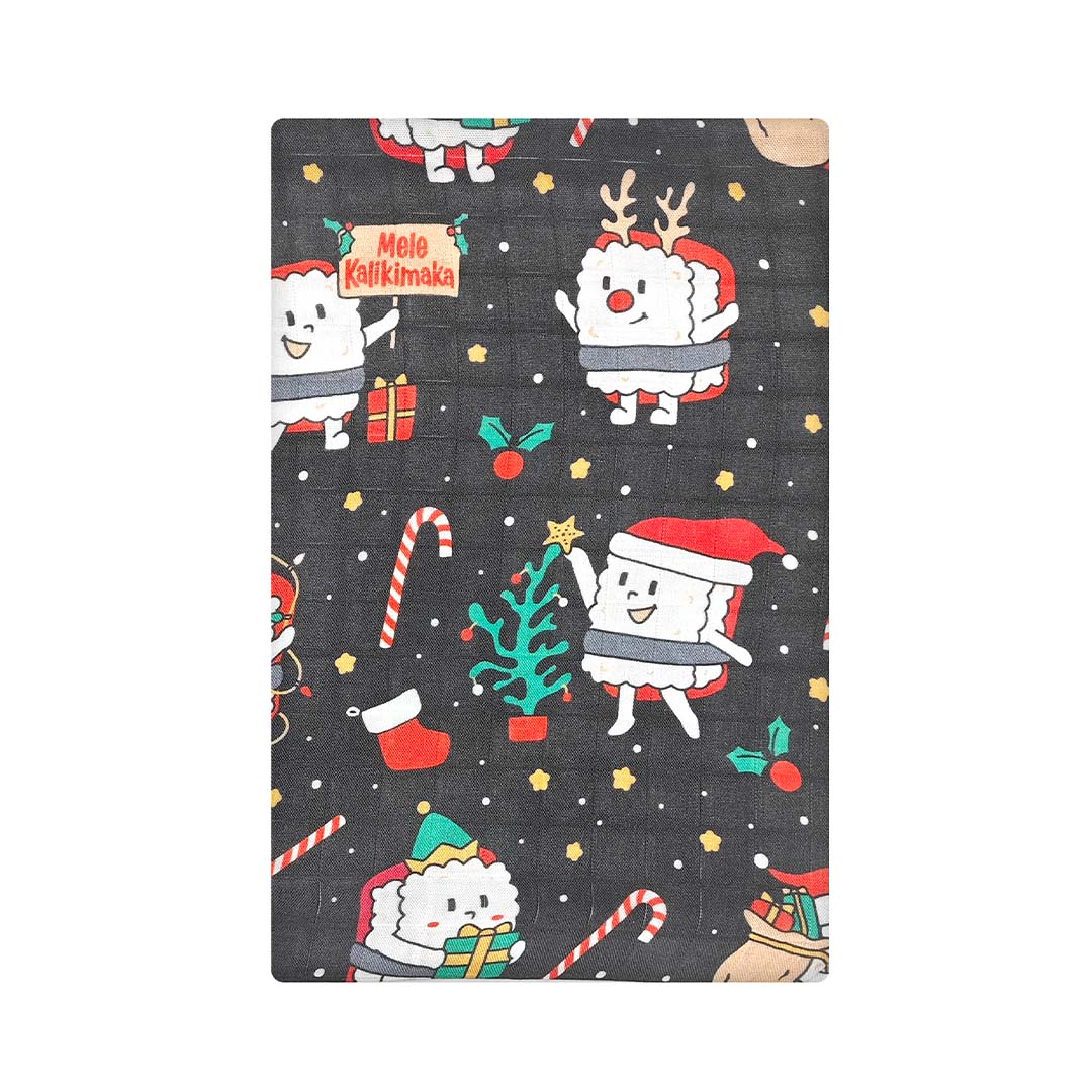 Merry Musubi Muslin Swaddle Blanket