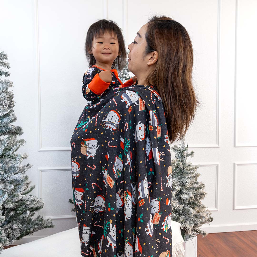 Merry Musubi Muslin Swaddle Blanket