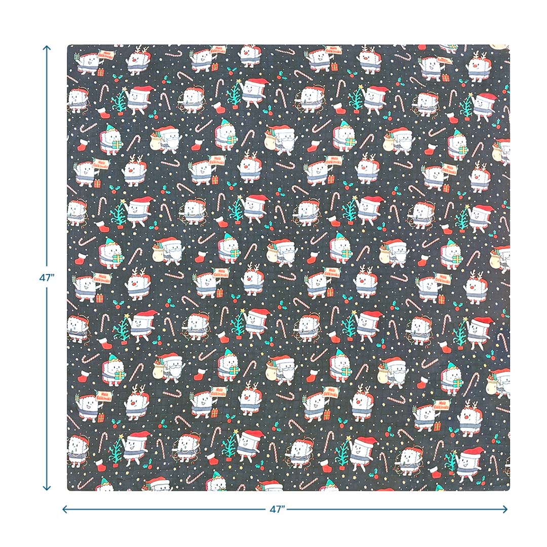Merry Musubi Muslin Swaddle Blanket