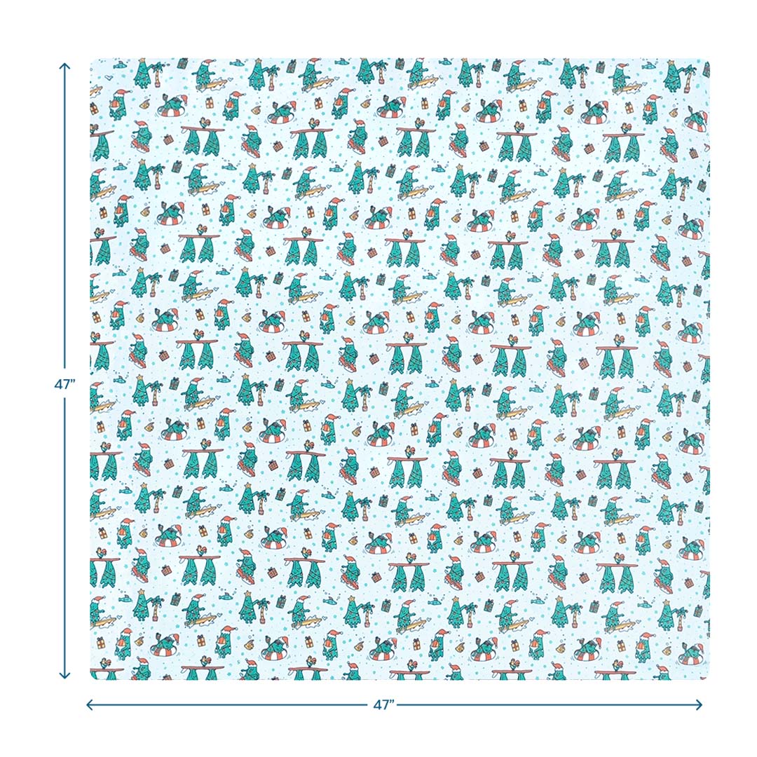 Mistle-Toes On The Nose Muslin Swaddle Blanket