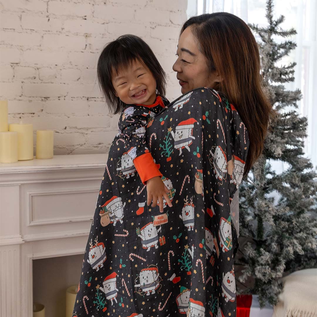 Merry Musubi Muslin Swaddle Blanket