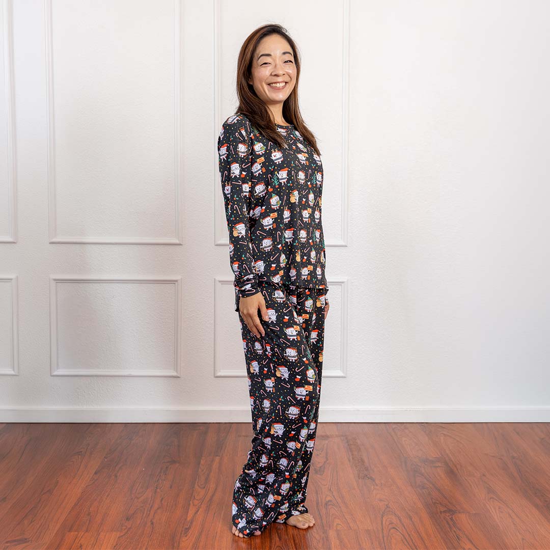 Merry Musubi Women's Long Bamboo Pajamas