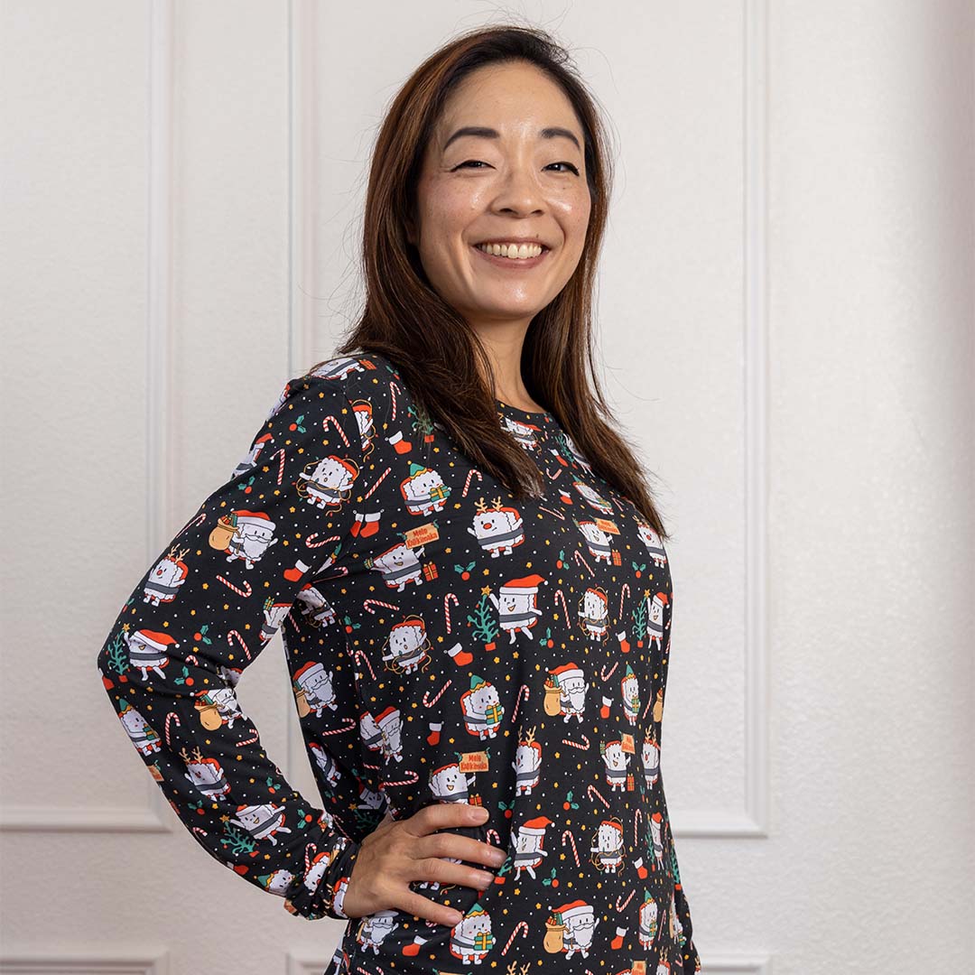 Merry Musubi Women's Long Bamboo Pajamas