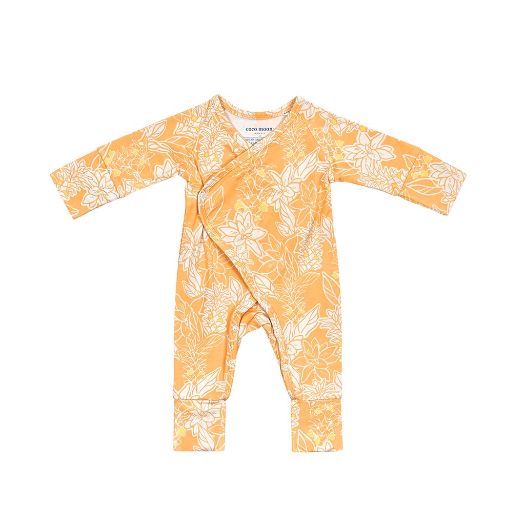 ʻOlena Bamboo Newborn Coverall