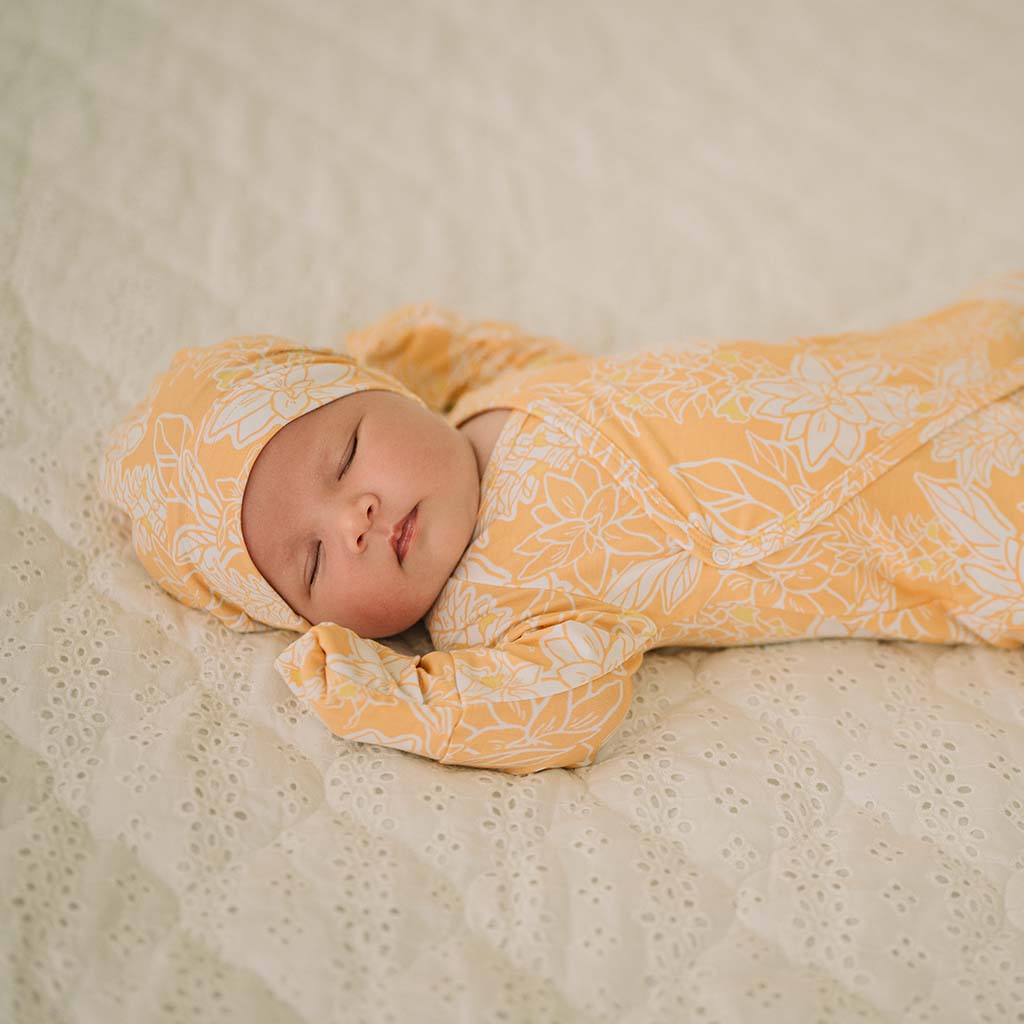 ʻOlena Bamboo Newborn Coverall
