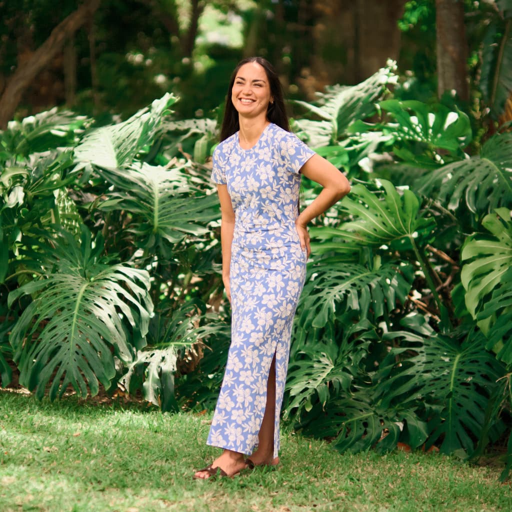 Plumeria Dreams Women's Everyday Maxi Tee Dress