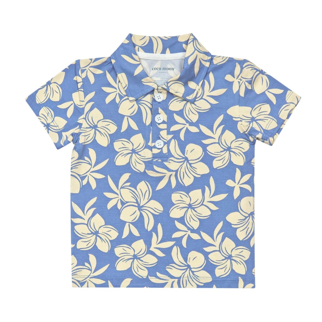 Plumeria Dreams Bamboo Polo Shirt