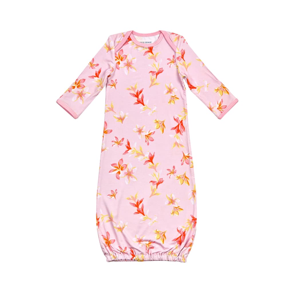 Plumeria Honey Bamboo Layette Gown