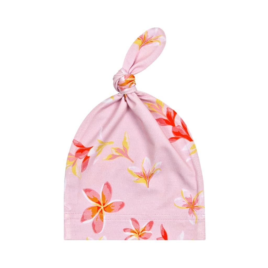Plumeria Honey Bamboo Knotted Hat