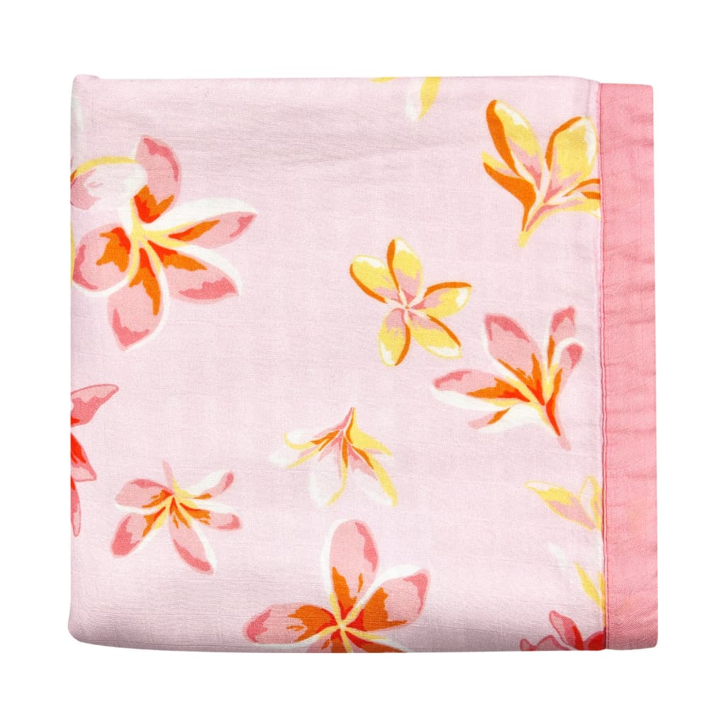 Plumeria Honey Baby Quilt