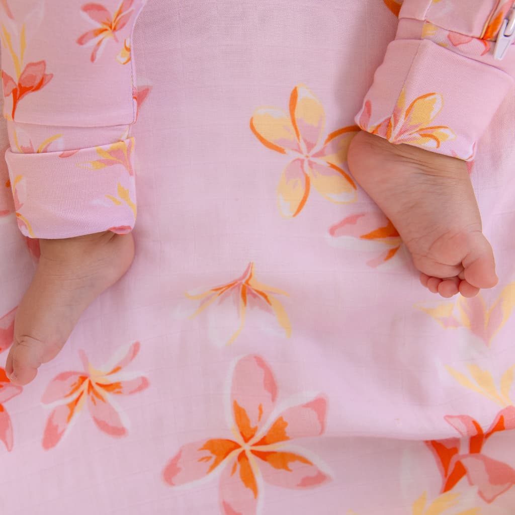Plumeria Honey Baby Quilt