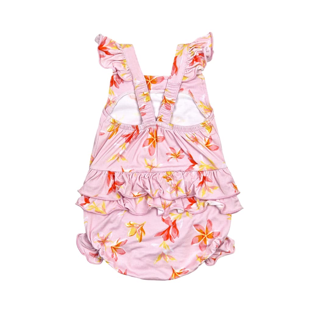 Plumeria Honey Bamboo Ruffle Romper
