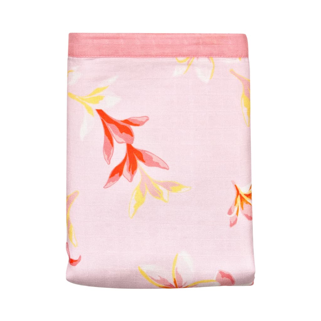 Plumeria Honey Throw Blanket