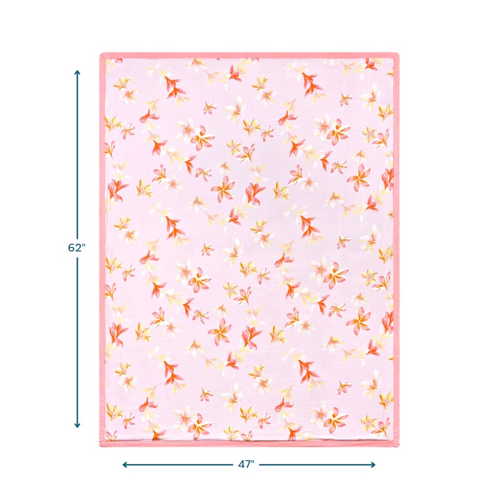 Plumeria Honey Throw Blanket