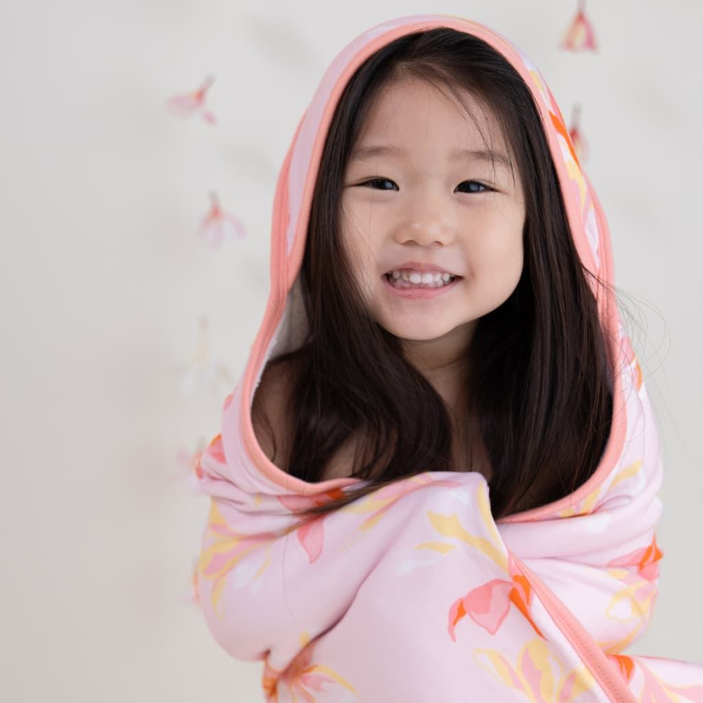 Plumeria Honey Hooded Towel Set