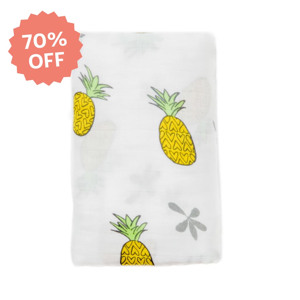 Pineapple of My Eye Muslin Swaddle Blanket