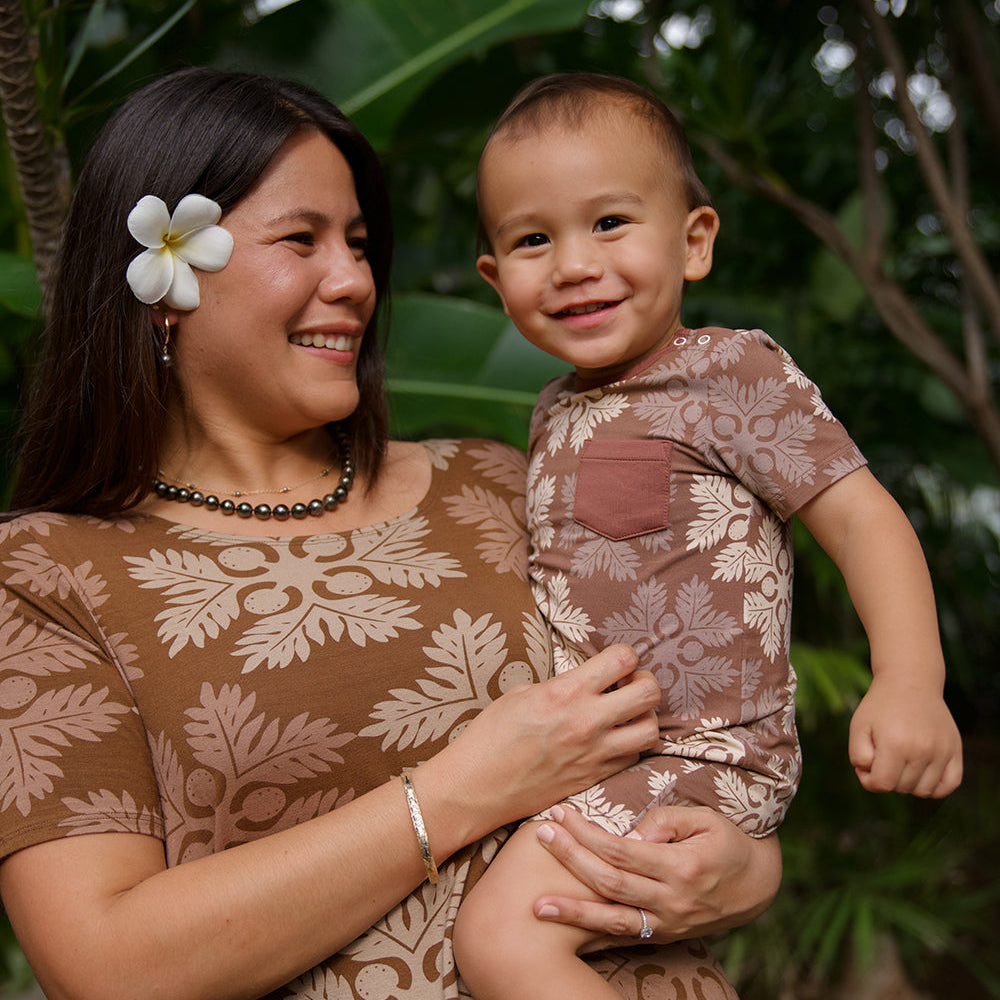 ʻUlu Spice Shortie Bamboo Romper