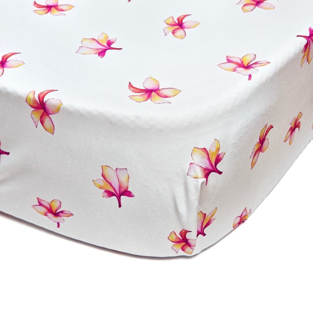 Plumeria Crib Sheet