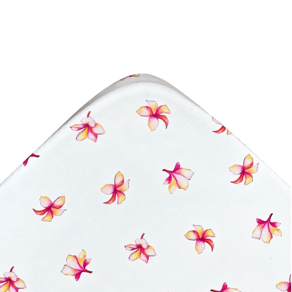 Plumeria Crib Sheet