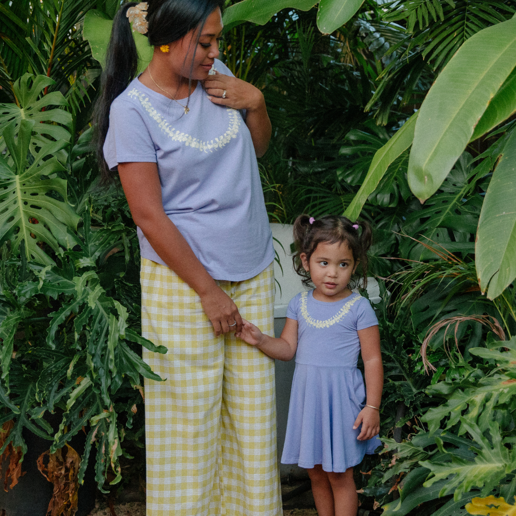 Lei Pua Kenikeni Bamboo T-Shirt Dress