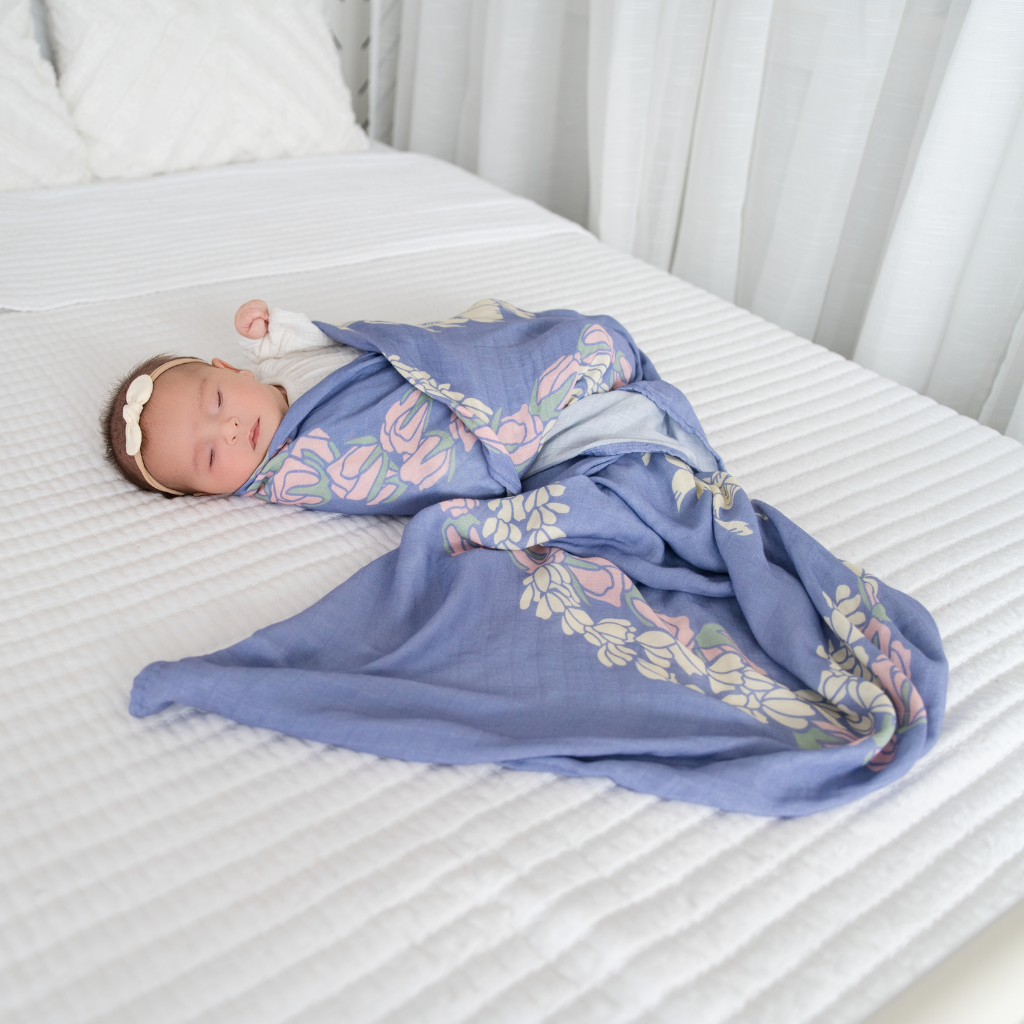 Lei Punahele Muslin Swaddle Blanket