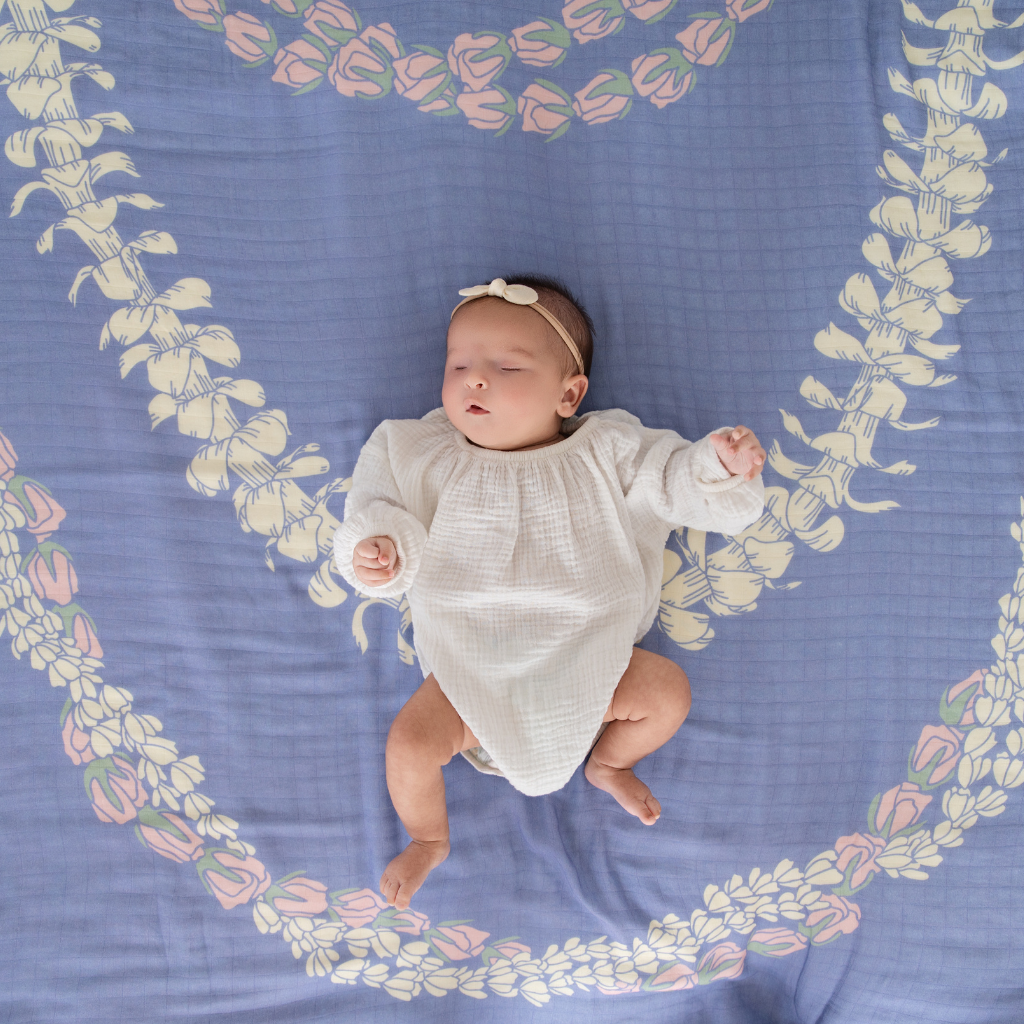 Lei Punahele Muslin Swaddle Blanket
